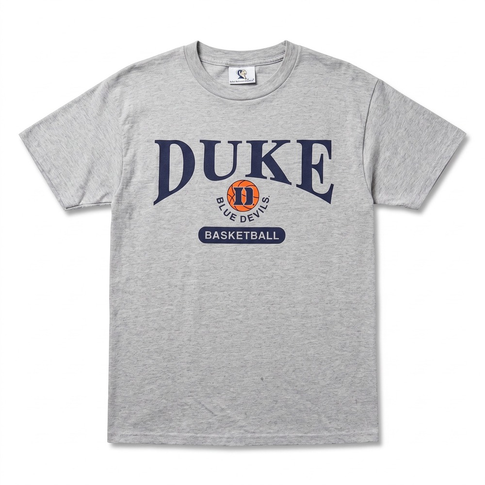 The Cotton Exchange Duke Basketball T-Shirt Mens L Gray Excellent USA Graphic